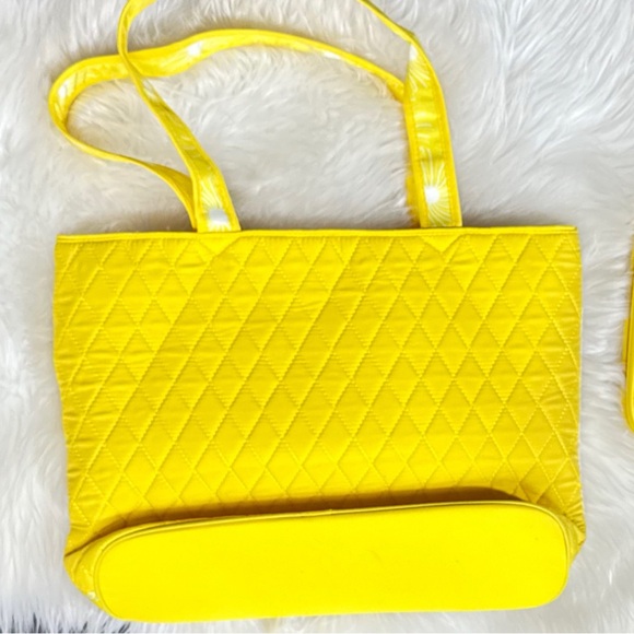 ⭐️Willabee & Ward Sunny Yellow Tote Bag and Clutch NWOT - Picture 7 of 10